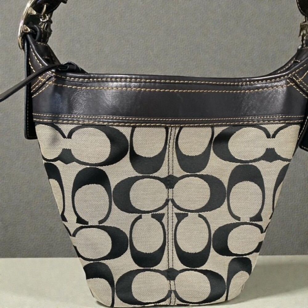 Vintage Coach Bleecker Signature Bucket Bag (style number F13358) - Picture 2 of 4